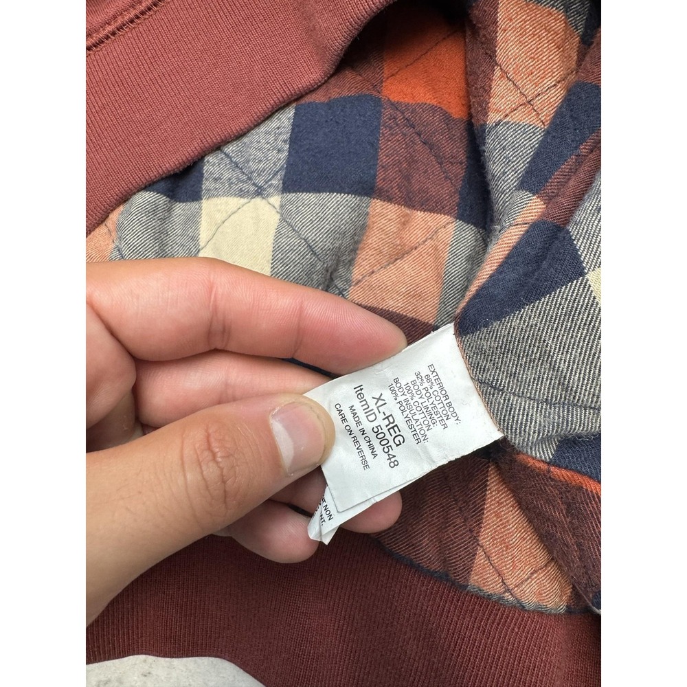 L.L. Bean Rust Red Bomber Jacket - Picture 6 of 9